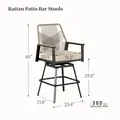 Swivel Bar Stools, Set of 2: view 2