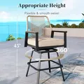 Swivel Bar Stools, Set of 2: view 6