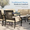 5-Piece Conversation Set, Metal Frame: view 2