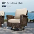 7-Seat Set, High-Back Chairs & Fire Pit: view 3