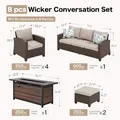 7-Piece Conversation Set with Fire Pit Table: view 6