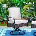 7-Piece Dining Set, Swivel & Fixed Wicker Chairs: view 2