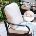 7-Piece Dining Set, Swivel & Fixed Wicker Chairs: view 3