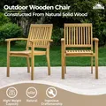 Acacia Wood Dining Set, Expandable Table for 8: view 3