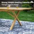 Acacia Wood Dining Set, Expandable Table for 8: view 5