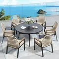 Rattan Dining Chairs, Set of 4: view 2