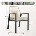 Rattan Dining Chairs, Set of 4: view 3