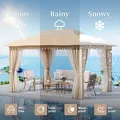 10 x 13 ft Gazebo, Wood-Look Frame: view 4
