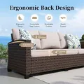 3-Seat Wicker Sofa: view 4