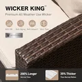 3-Seat Wicker Sofa: view 5